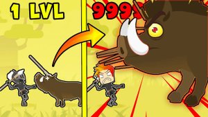 СРАЖЕНИЕ против ЖИВОТНЫХ! ЭВОЛЮЦИЯ ЖИВОТНЫХ Hero of Archery