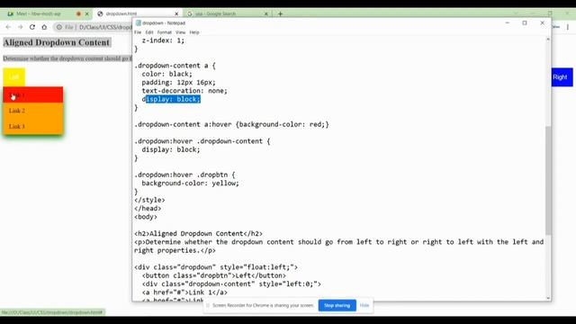 CSS 7 || Dropdown content смотреть онлайн