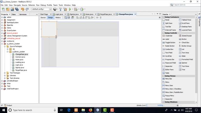 Complete Java gui project || Password change and home page design library management system in java смотреть онлайн