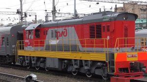 ЧМЭ3-6729 с подачей поезда№80 Москва - Челябинск