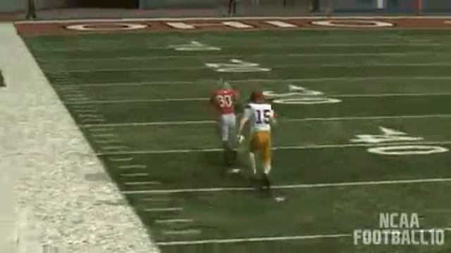 NCAA Football 10 Amazing Play