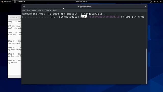 Install angular 9 | How to Install and Run angular 9 application on centos 8