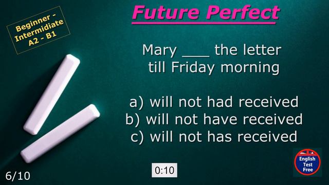 #grammar #quiz Future Perfect #future #perfect #tense