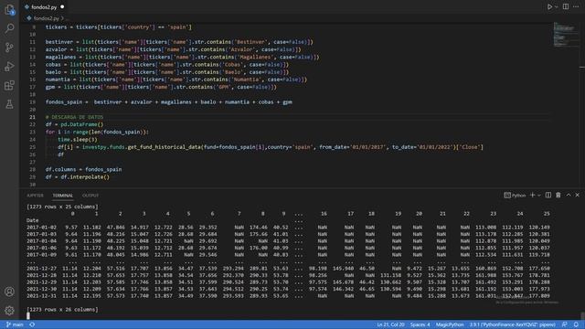 Python for Finance - ANÁLISIS de FONDOS DE INVERSIÓN смотреть онлайн