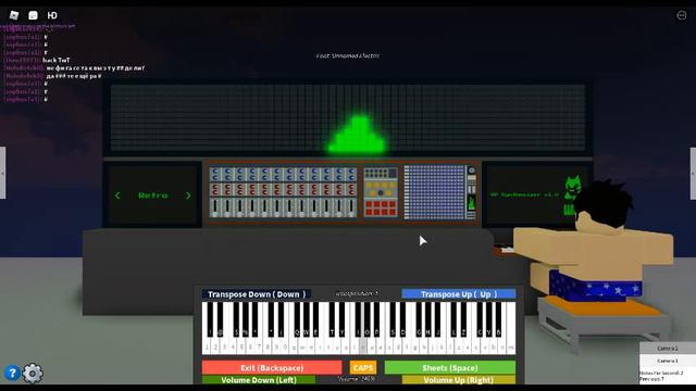 Придумал свою песню на Vitual Piano roblox. смотреть онлайн