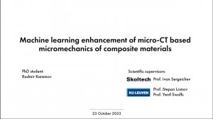 Joint PhD Thesis Defense with KU Leuven. Radmir Karamov