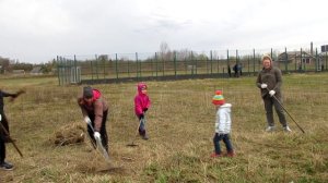 Субботник на стадионе. 1 мая 2018