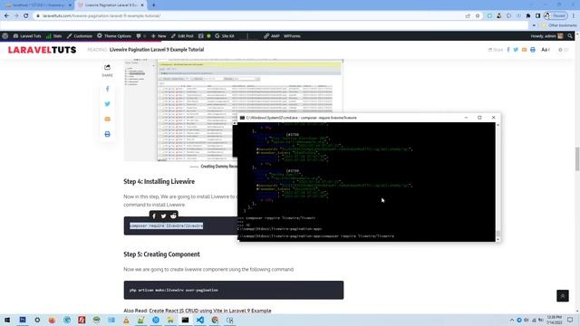 Livewire Pagination Laravel 9 Example Tutorial