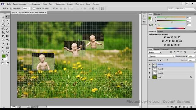 Вспомогательные инструменты в Фотошопе. Урок 12. Базовый курс Adobe Photoshop для начинающих смотреть онлайн