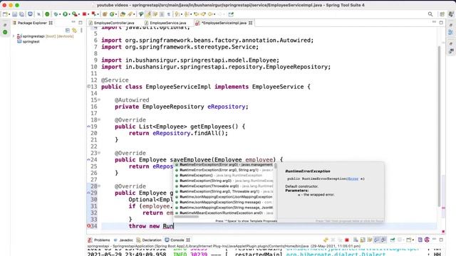 Build REST API with Spring Boot and JPA [2021] - 21 Get a single record by id смотреть онлайн