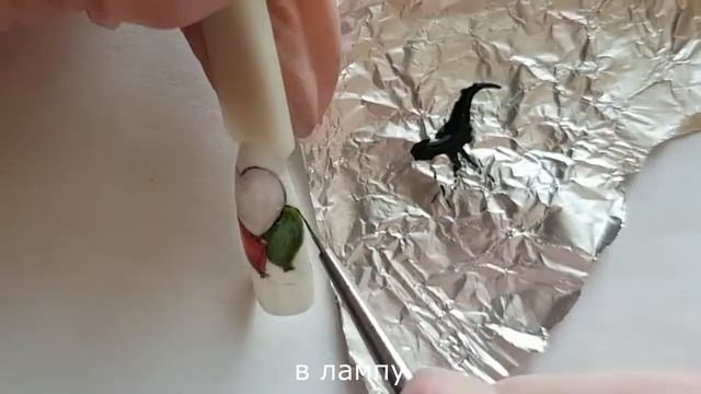 Рождественский Мишка. Рисунки на ногтях. Новогодний маникюр смотреть онлайн