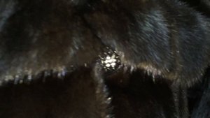 норковая шуба с капюшоном кобра