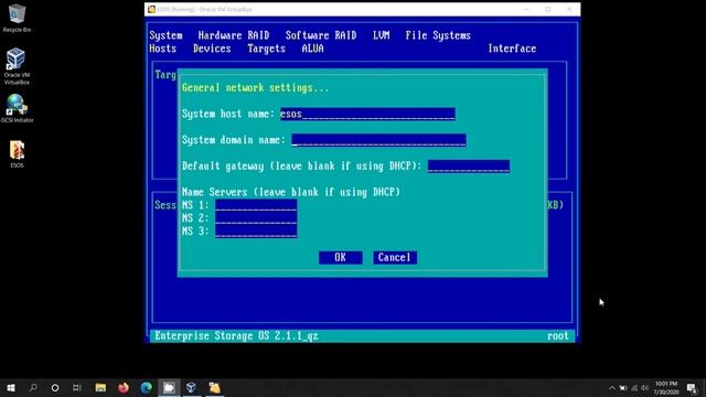 Enterprise Storage OS | ESOS | basic configuration of iSCSI using VirtualBox смотреть онлайн