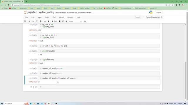 تعلم لغة البايثون 00 : المهارات الأساسية | int, float, bool , lists