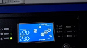 Test invertor după reparație Easun SMV III 3kw-24V f09