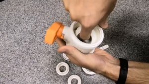 Химический стойкий полипропиленовый кран для агрессивных сред. Разборка и сборка. Шар пластиковый.