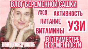 ВИТАМИНЫ В 1 ТРИМЕСТРЕ ◈ УХОД ◈ ПЕРВОЕ УЗИ ◈ 6 неделя беременности 2 Часть ◈ Влоги беременной Сашки