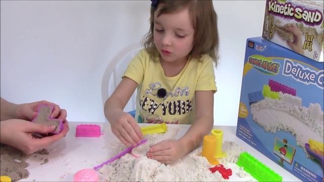 Кинетический Песок 3 Вида Сравнение Строим Крепость -Лабиринт Kinetic Sand 3 Kinds Of Them