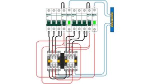 АВР на двух контакторах.