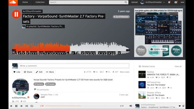 SynthMaster Vorpalsound Drum and Bass factory presets audio demo смотреть онлайн
