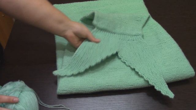 Вязание:Готова работа\ Вязаный плед 