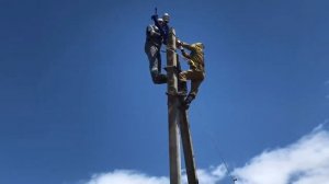 УСТАНОВКА ИЗОЛЯТОРОВ ШФ20Г для воздушной линии 10 кВ