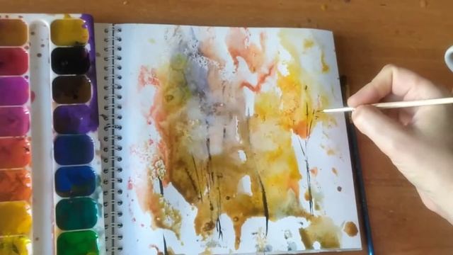 Монотипия. Рисуем ???осень. смотреть онлайн