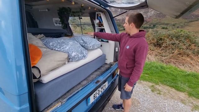 4000 VAN TOUR  VW T3 Converted To Tiny Home for Full Time VAN LIFE. DIY BUILD vantour vanlife