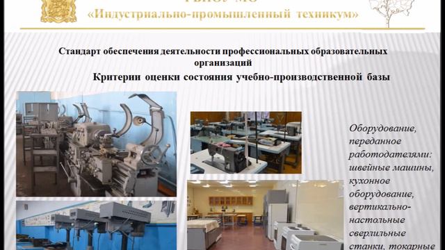 ГБПОУ МО "Индустриально-промышленный техникум" г. Дмитров стандарты профессионального образования смотреть онлайн