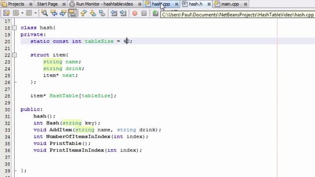 How to Create A Hash Table Project in C++ (Part 11) Modifying Some Values of the Hash Table