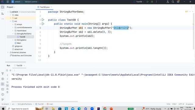 StringBuffer in java | StringBuffer and StringBuilder #16