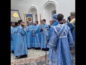 Фрагмент молебна "Всецарицы" в ее праздник, 31.08.2022 г.