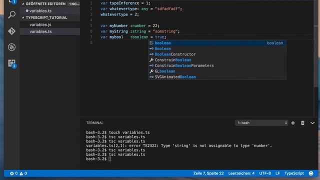 Typescript: Type Inference, Static Typing, Variables