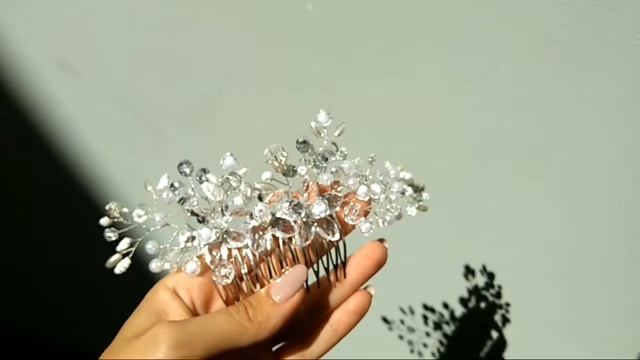 Украшение для волос, гребень для образа невесты смотреть онлайн