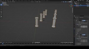 Создание сложных объектов в blender. Моделирование здания с колоннами