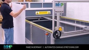 Canvas Stretching Machine BIG FORMATS at HIGH SPEED - MHP SF