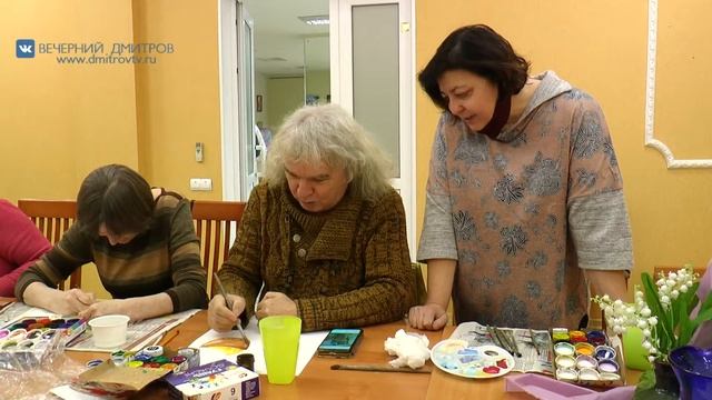 Занятия по рисованию для участников проекта «Активное долголетие»