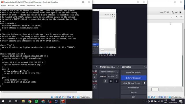 Taller 4 Linux DHCP DNS