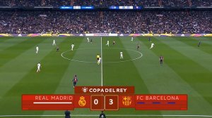 Real Madrid vs FC Barcelone 0-3