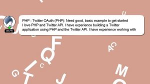 PHP : Twitter OAuth (PHP): Need good, basic example to get started