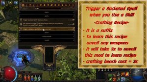 Works in 3.21 PoE - How to get Trigger a Socketed Spell when you Use a Skill - Crafting Recipe