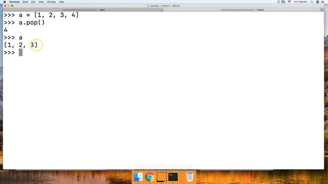 Python 3.7: Pop() List Method In Python