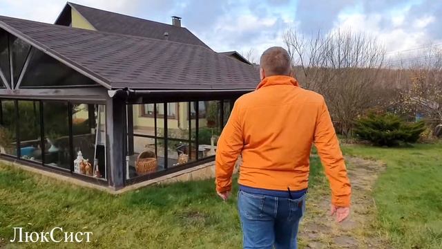 Загородное остекление террасы - раздвижное остекление беседки системой ЛюкСист