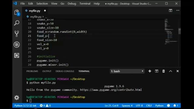 Snake Game Tutorial In Python  Snake Game Project for Beginner Students Python Projects