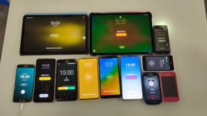 Alarm clock on old and new phones, ipad, xiaomi pad 6. Будильники на старых и новых телефонах
