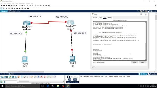 Configure IP static routing | Static Routing using cli