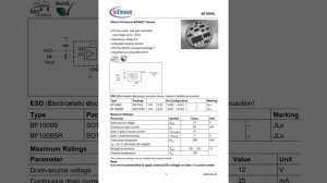 BF 1009SR E6327 #DataSheet -ingkechips.com