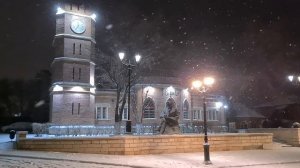 Звон часов на набережной в Оренбурге