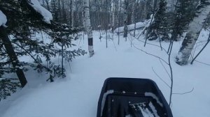 Тофалар 500 Лонг. В метровом снегу по лесу. Штурмую горку.