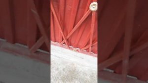 Откатные ворота на средней балке